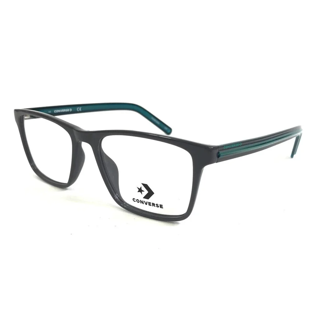 Converse Eyeglasses Frame CV5012 020 Dark Grey Blue Rectangle Full Rim 54-17-145